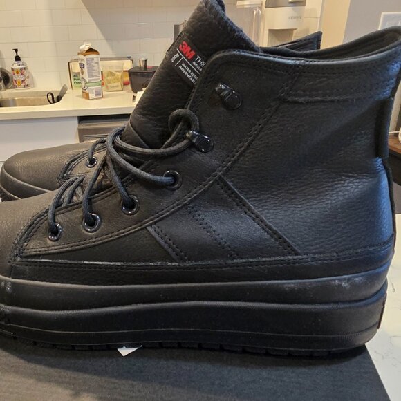 CONVERSE Mens Chuck Taylor All Star Equip Waterproof Leather Boots Size 12 NEW - Picture 2 of 9